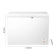 Congelador Horizontal Hisense 11 Pies Cúbicos Blanco FC11D6BWX1 Online Sale