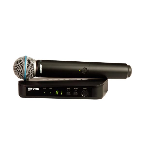 Sistema inalámbrico con micrófono de mano para voz SHURE BLX24-PG58 Online Hot Sale