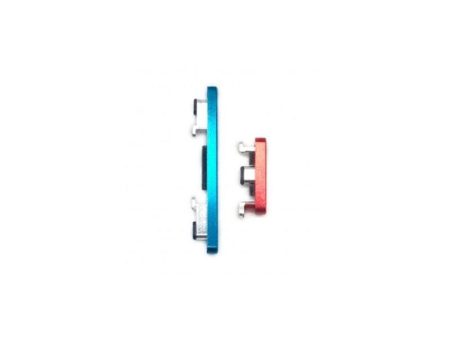 For Xiaomi Poco F2 Pro Replacement Power & Volume Button (Neon Blue) Online Sale