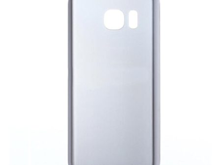 For Samsung Galaxy S7 Edge Replacement Rear Battery Cover with Adhesive (Silver) Online Sale