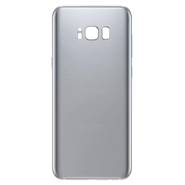 For Samsung Galaxy S8 Replacement Rear Battery Cover with Adhesive (Silver) Online now