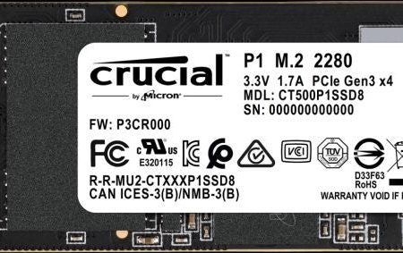 500 GB - M.2 - 1900 MB sCrucial For Cheap