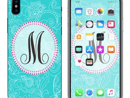 Monogram Letter M Apple iPhone X Skin Discount