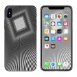 Abstract Lines And Square Apple iPhone X Skin Online Sale