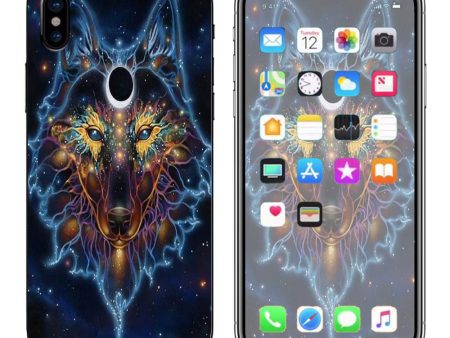 Wolf Dreamcatcher Color Apple iPhone X Skin Supply