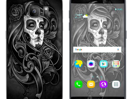 Sugar Skull Girl Samsung Galaxy S7 Skin Supply