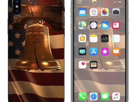 Liberty Bell America Strong Apple iPhone X Skin Online Hot Sale