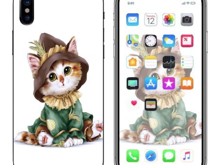 Kitten Scarecrow Apple iPhone X Skin Supply