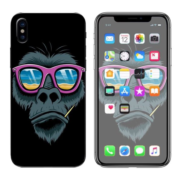 Chimp Toothpick Sunglasses Apple iPhone X Skin Hot on Sale