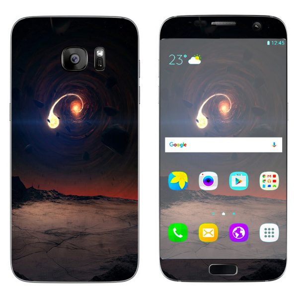 Black Hole Scene Samsung Galaxy S7 Edge Skin Cheap