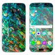 Abalone Shell Swirl Neon Green Opalescent Samsung Galaxy S7 Edge Skin Cheap