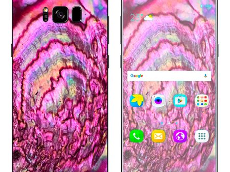 Pink Abalone Shell Sea Opal Samsung Galaxy S8 Plus Skin Cheap